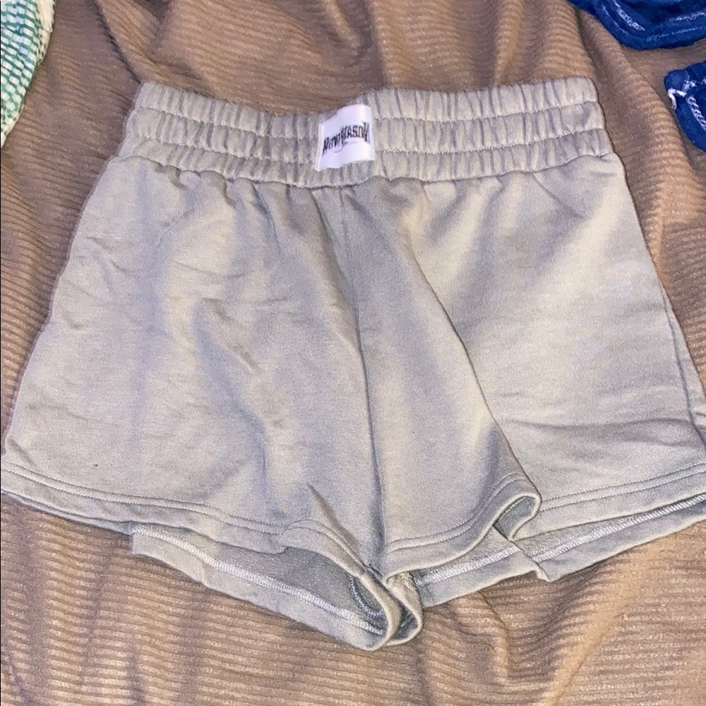 SHEIN Gray Athletic Shorts with Elastic Waistband